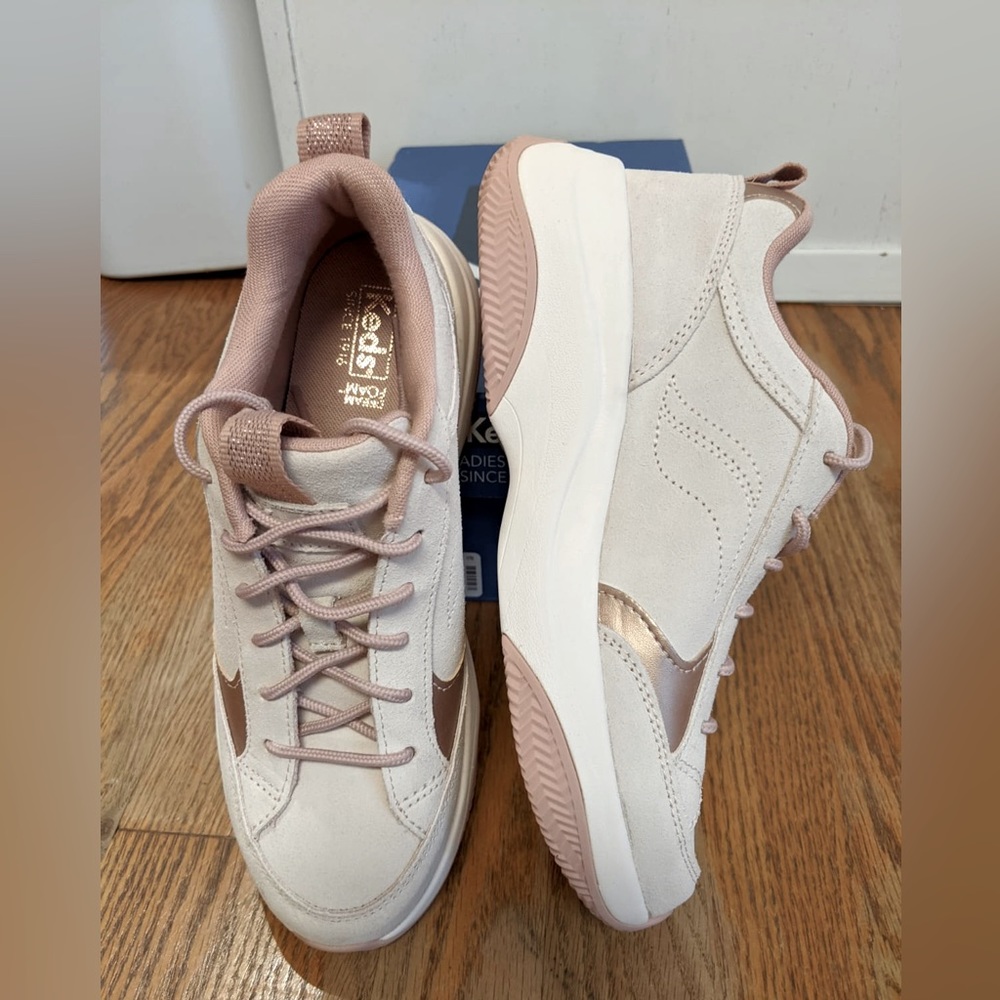 Keds K-89 Pink Suede/Leather size 8W